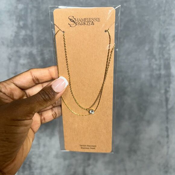 18K Gold Dipped Layered Necklace (Waterproof) - Picture 2 of 6